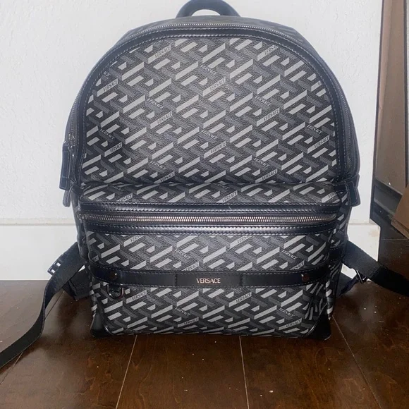 Versace backpack. Hardly used. In great condition. Versace Backpack products for sale | eBay main image 4